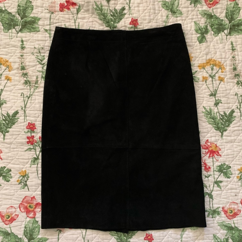 Black Suede Skirt